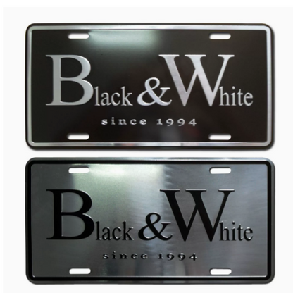 Vintage US Style Aluminum License Plate