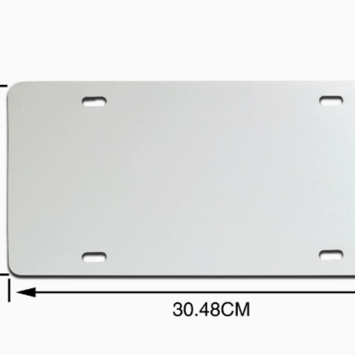 Vintage US Style Aluminum License Plate