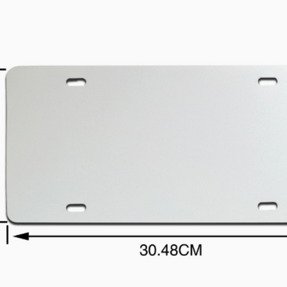 Vintage US Style Aluminum License Plate