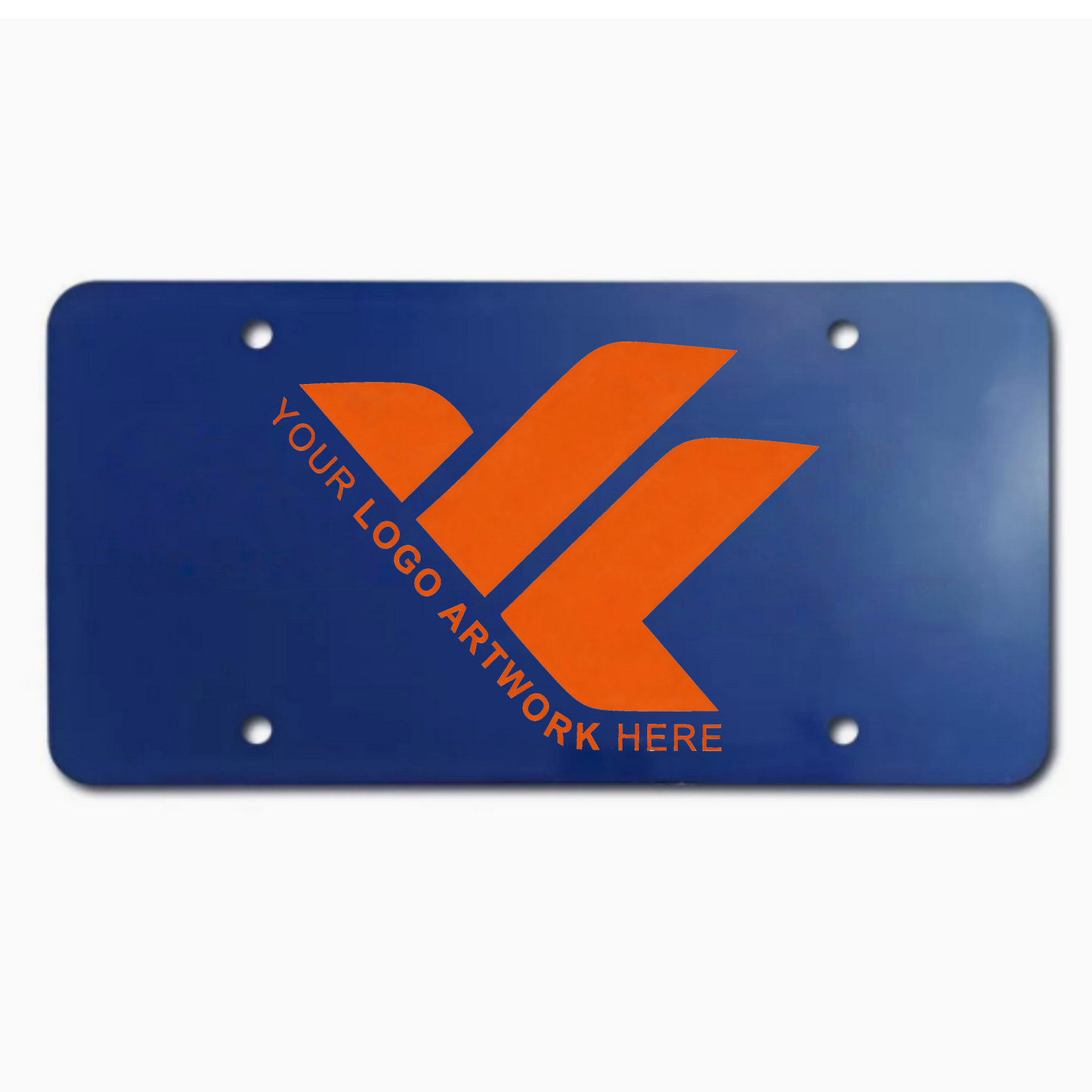 UV Coated Flat Aluminum American Style License Plate Auto Decoration