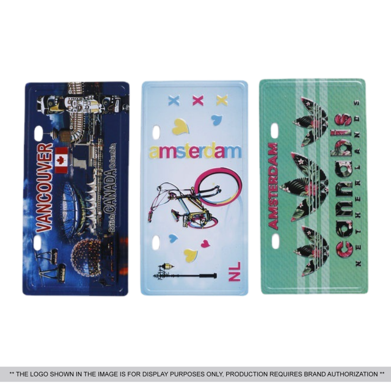 American metal license plates